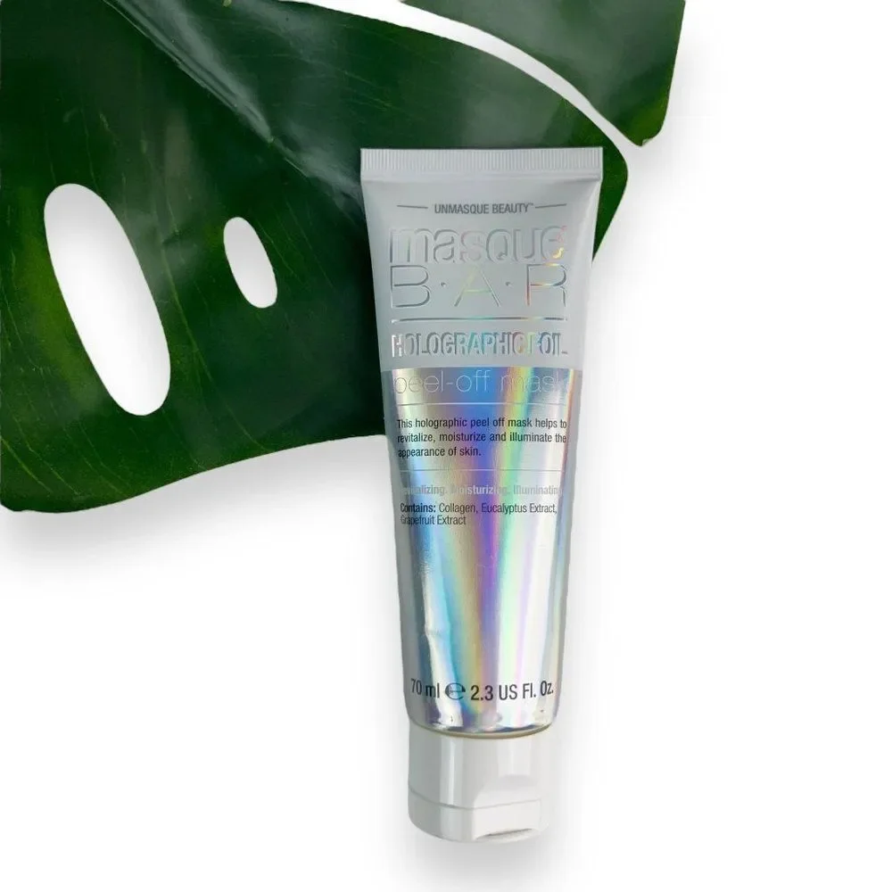 🆕 Masque Bar Silver Holographic Foil Peel Off Skincare Mask